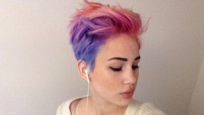 Pinsierra Bernal On Hairs | Hair Styles, Multicolored With Regard To Most Up To Date Pastel Pixie Hairstyles With Undercut (View 3 of 25)