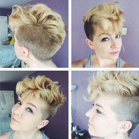 Pixie Haircuts With Bangs – 50 Terrific Tapers | Curly Throughout Recent Edgy Undercut Pixie Hairstyles With Side Fringe (View 1 of 25)