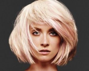 Platinum Blonde Fine Straight Hair In Voluminous Bob In 2018 Platinum Blonde Pixie Hairstyles With Long Bangs (View 8 of 25)