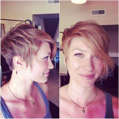 Really Cool Asymmetrical Pixie | Short Pixie Haircuts With 2018 Asymmetrical Pixie Hairstyles With Pops Of Color (View 2 of 25)