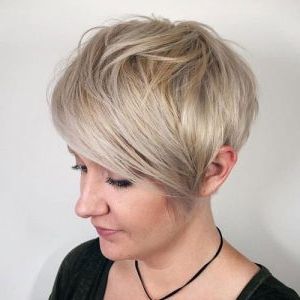 Short Asymmetrical Pixie Haircuts – 35+ Inside Most Recent Asymmetrical Pixie Hairstyles With Pops Of Color (View 15 of 25)