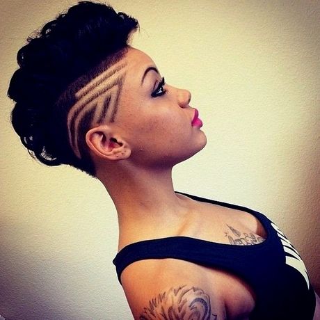 Short Haircuts For Black Women 2015 With Regard To Newest Coral Mohawk Hairstyles With Undercut Design (View 15 of 25)