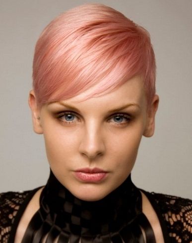Short Pink Pixie Haircut 2014 | Short Hairstyles 2014 For Newest Razor Cut Pink Pixie Hairstyles With Edgy Undercut (View 17 of 25)