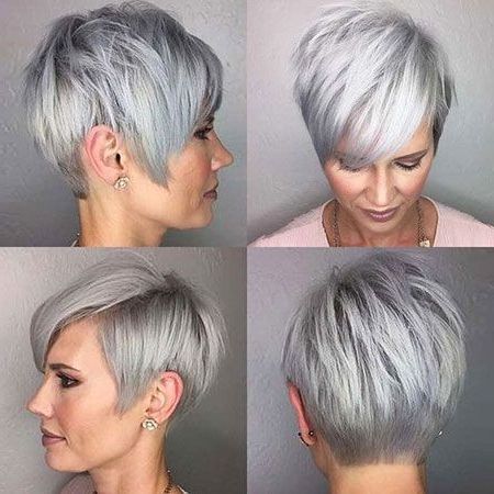 Silver Gray Pixie – Short Haircut Styles 2021 Throughout Most Recent Gray Short Pixie Cuts (View 20 of 25)