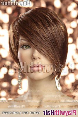 Sleek Pixie Cut Short Wig Longer Front Blonde Auburn Mix Pertaining To Most Current Pixie Hairstyles With Sleek Undercut (Photo 15 of 25)