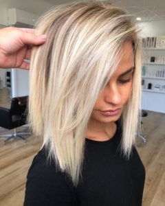 Stunning Long Bob Haircut With Layers In Shaggy Bob Hairstyles With Blonde Balayage (View 18 of 25)