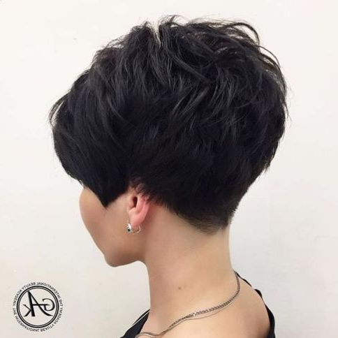Tapered Pixie Haircut | Long Pixie Hairstyles, Thick Hair Intended For Newest Tapered Pixie Hairstyles With Extreme Undercut (View 20 of 25)