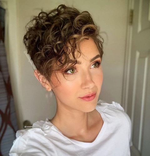 Very Stylish Curly Hair Styles For 2020 (short & Long Hair For 2018 Undercut Pixie Hairstyles With Hair Tattoo (View 16 of 25)