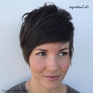 Voluminous Cut With Extreme Side Parting – 40 Bold And Within Most Recent Feminine Pixie Hairstyles With Asymmetrical Undercut (View 19 of 25)