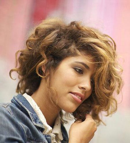 15 New Short Curly Haircuts Regarding Shag Hairstyles With Messy Wavy Bangs (View 4 of 25)