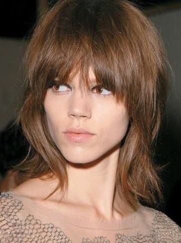 194 Best Hair – Choppy, Shaggy & Layered Haircuts Images Regarding Shag Haircuts With Curly Bangs (View 13 of 25)