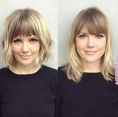 27 Incredible Lob Haircut Ideas For 2019 (with Images Throughout Lob Haircuts With Wavy Curtain Fringe Style (View 21 of 25)