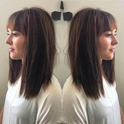 31 Lob Haircut Ideas For Trendy Women | Page 2 Of 3 Within Wavy Textured Haircuts With Long See Through Bangs (Photo 21 of 25)