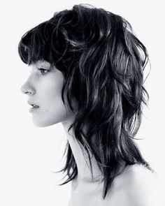 61 Hairstyle Files Ideas In 2021 | Hairstyle, Hair Styles In Long Wavy Mullet Hairstyles With Deep Choppy Fringe (Photo 4 of 25)