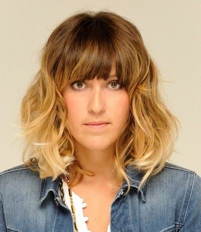 Bangs & Layers: Bob Hairstyles For Long Narrow Face | Cinefog Within Wavy Hairstyles With Layered Bangs (Photo 8 of 25)
