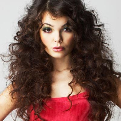Bangs With Curly Hair Within Wavy Hairstyles With Side Swept Wavy Bangs (Photo 1 of 25)