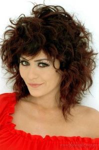 Best Curly Hairstyles With Bangs – The Xerxes Within Naturally Wavy Hairstyles With Bangs (View 17 of 25)
