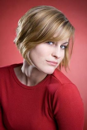 Curly Bob Hairstyles: Short Shaggy Hairstyles In Shaggy Bob Hairstyles With Soft Blunt Bangs (Photo 6 of 25)