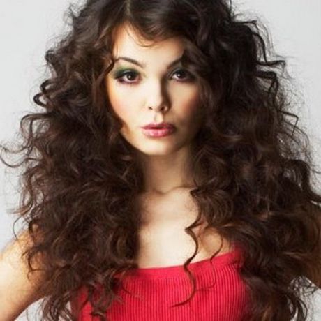 Curly Hairstyles With Fringe With Regard To Long Hairstyles And Naturally Wavy Bangs (View 4 of 25)