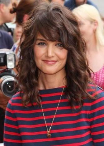 Haircut Medium Natural Curls Wavy Hair 37 Super Ideas With Regard To Layered Wavy Hairstyles With Curtain Bangs (View 24 of 25)