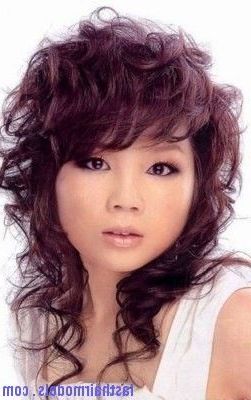 Image Result For Curly Female Mullet | Long Bob Hairstyles Throughout Mullet Haircuts With Wavy Bangs (View 11 of 25)