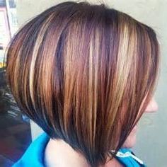 Image Result For Inverted Bob With Highlights And Intended For Short Wavy Bob Hairstyles With Bangs And Highlights (Photo 23 of 25)