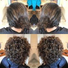 Image Result For Stacked Spiral Perm On Short Hair | Short For Stacked Bob Hairstyles With Fringe And Light Waves (View 16 of 25)