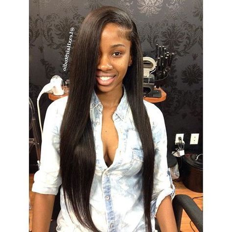 #lexxhairstudio Sew In Install W/ My Signature Deep Side With Long Wavy Pixie Hairstyles With A Deep Side Part (View 2 of 25)