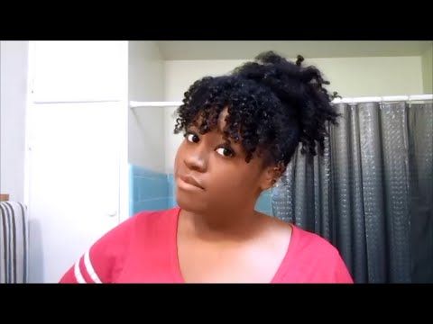 Natural Hair Puff With Bangs – Youtube Inside Naturally Wavy Hairstyles With Bangs (View 20 of 25)