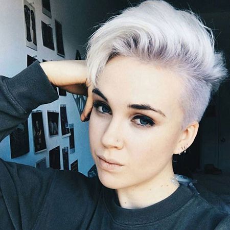 New Short Shaved Haircuts 2019 For Women • Stylish F9 For Sculptured Long Top Short Sides Pixie Hairstyles (Photo 18 of 25)