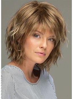 Pin On Hair Brained Pertaining To Shag Haircuts With Curly Bangs (View 19 of 25)