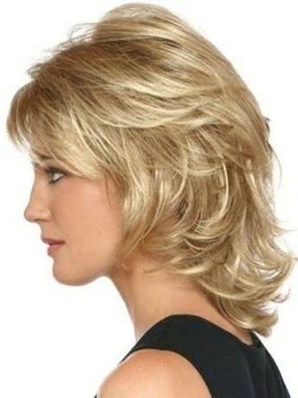 Pin On Hair Cuts In Wavy Hairstyles With Layered Bangs (Photo 10 of 25)