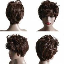 Pin On Hair Extensions Wigs Throughout Long Wavy Pixie Hairstyles With A Deep Side Part (Photo 19 of 25)
