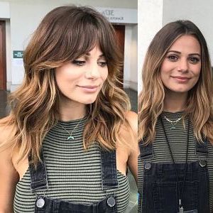 Pin On Hair Spiration & Beauty Pertaining To Lob Haircuts With Wavy Curtain Fringe Style (View 23 of 25)