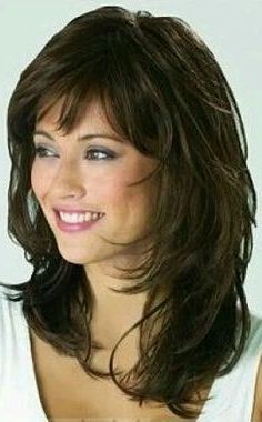 Pin On My Style In Medium Wavy Hairstyles With Bangs (View 7 of 25)