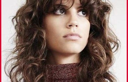 Featured Photo of 25 the Best Shag Haircuts with Curly Bangs