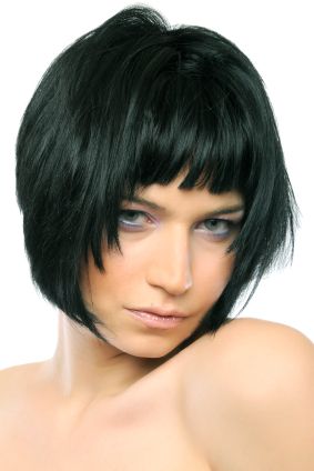 Short Bob With Uneven Choppy Bangs Regarding Short Wavy Hairstyles With Straight Wispy Fringe (View 21 of 25)