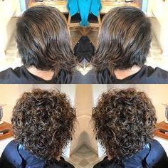 Short Permed Hair Before And After – Google Search | Hair For Super Textured Mullet Hairstyles With Wavy Fringe (Photo 16 of 25)