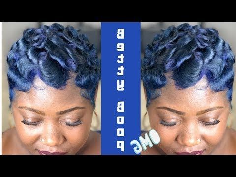 Soft Wave Pixie | How To Finger Wave Tutorial ? ???? Within Long Pixie Haircuts With Soft Feminine Waves (View 25 of 25)