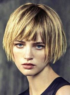 Super Short Bob Hairstyles With Bangs | Hair I Love For Cute French Bob Hairstyles With Baby Bangs (View 12 of 25)