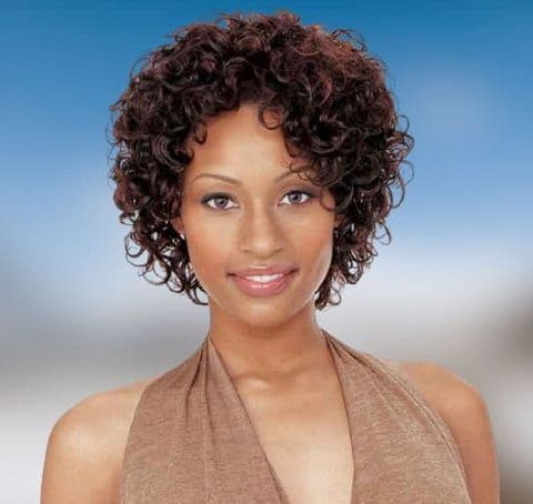 The Most Attractive Curly Hairstyles For Black Women In In Very Short Wavy Hairstyles With Side Bangs (Photo 11 of 25)