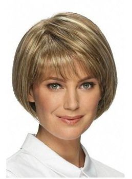 Women's Classic Bob Hairstyles Soft Face Framing Layers With Short Wavy Hairstyles With Straight Wispy Fringe (View 10 of 25)