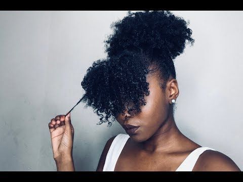 Youtube | 4c Natural Hair, Natural Hair Styles, Natural Pertaining To Naturally Wavy Hairstyles With Bangs (View 18 of 25)