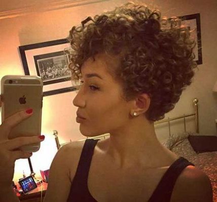 15 Lovely New Curly Pixie Hairstyles | Curly Pixie Hairstyles, Curly Inside Best And Newest Curly Pixie Haircuts (View 13 of 25)