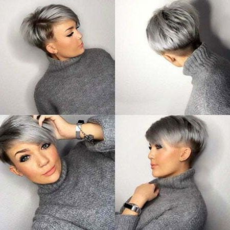 23 Grey Short Hairstyles 2018 In Most Recent Gray Pixie Afro Hairstyles (View 18 of 25)