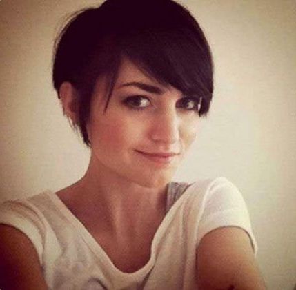 23 New Pixie Cut With Bangs 2017 | Pixie Cuts Regarding Recent Asymmetrical Pixie Haircuts With Long Bangs (View 7 of 25)