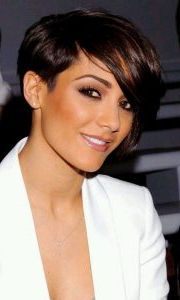 5 Tessanne'S Chin Length Pixie Haircuts Black Women – Cruckers In Most Recent Dark And Sultry Pixie Haircuts (View 25 of 25)