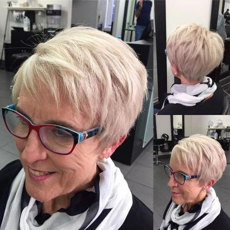 50 Fab Short Hairstyles And Haircuts For Women Over 60 (With Images For Most Current Very Short Pixie Haircuts With A Razored Side Part (View 24 of 25)