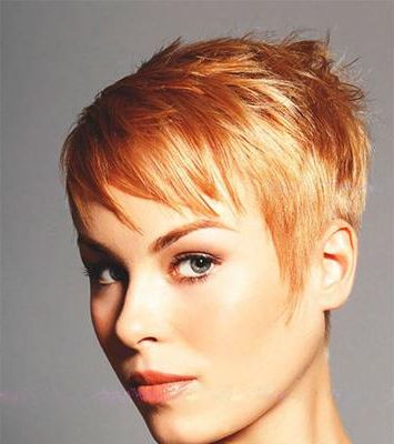 53 Top Images Strawberry Blonde Short Hair : 55 Of The Most Attractive For Latest Choppy Pixie Haircuts With Blonde Highlights (View 14 of 25)