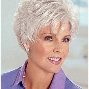 Best Old Lady Grey Hair Wig | P4 | Grey Hair Wig, Short Hair Dos, Short Throughout Most Recently Pixie Shag Haircuts For Women Over  (View 10 of 25)